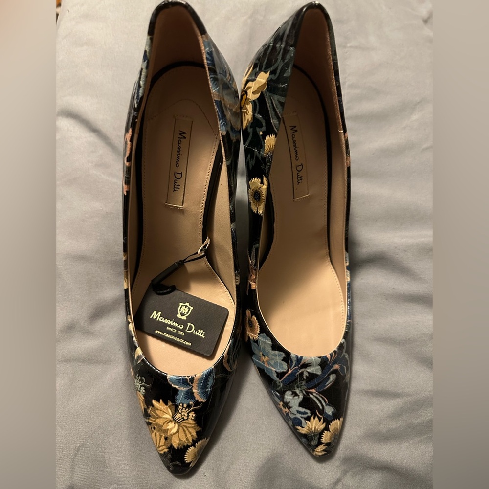 Massimo Dutton Flower Heels Size 38